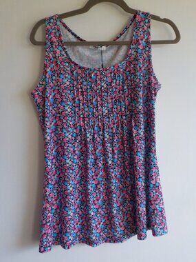 Zeagoo Blouse Tank - Medium - NWT - Multicolor Floral (2x50)